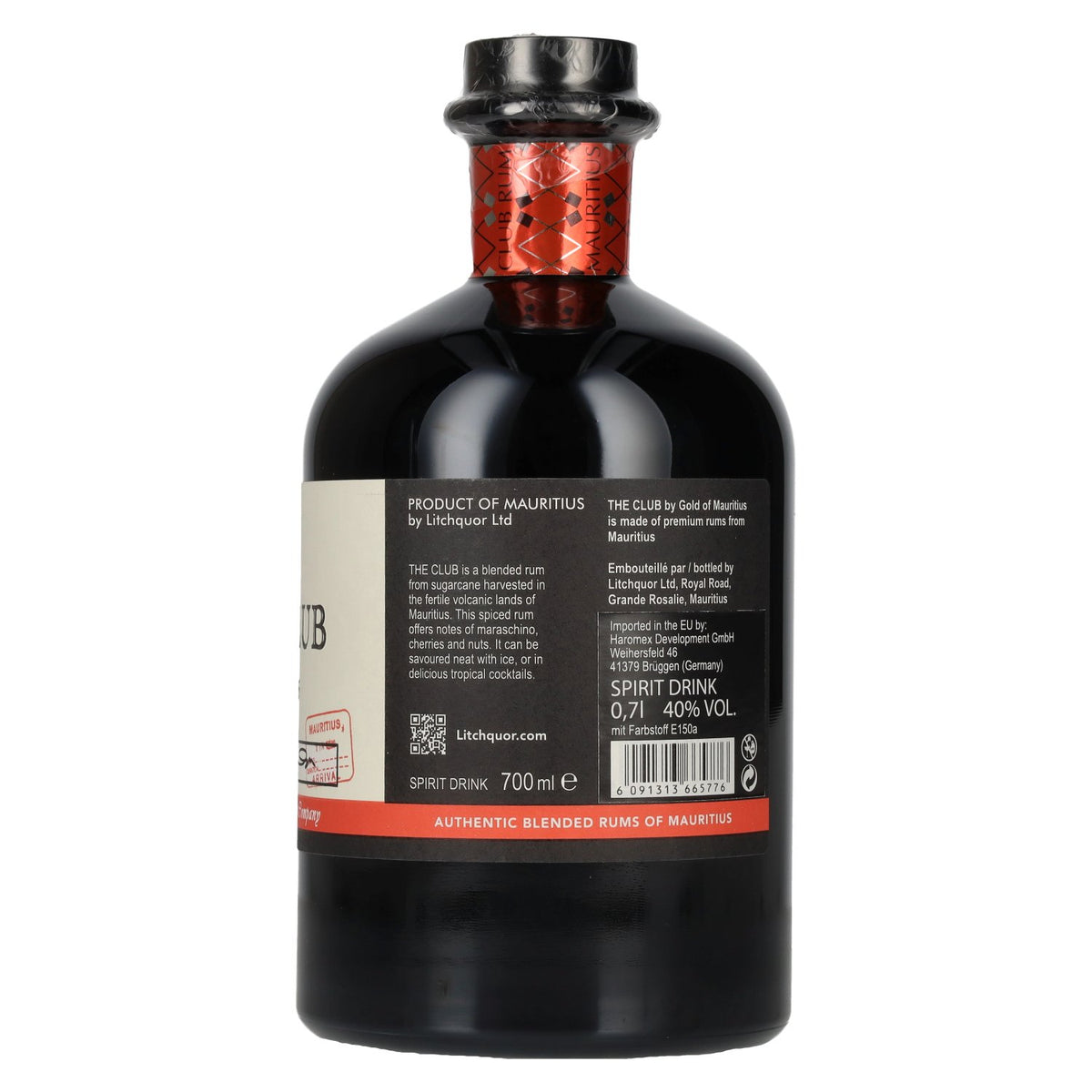 The Club Mauritius Gekruide Rum 40% Vol. 0,7l