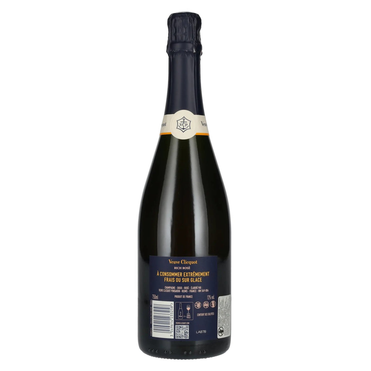 Veuve Clicquot Champagne Rich ROSÉ 12% ABV 0.75l