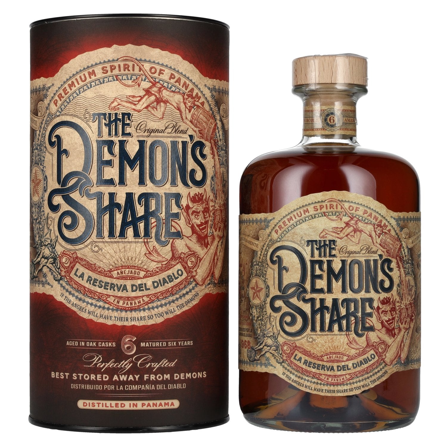 The Demon's Share 6 Years Old Spirit Drink 40% Vol. 0,7l in Geschenkbox