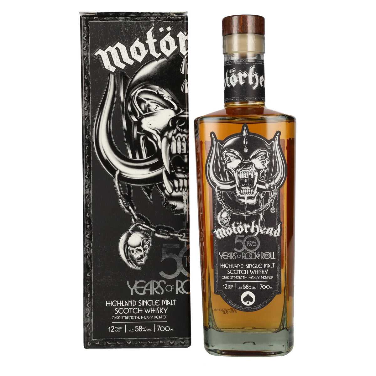 Motörhead 50 Years of Rock & Roll Highland Single Malt Scotch Whisky 58% Vol. 0,7l in Geschenkbox