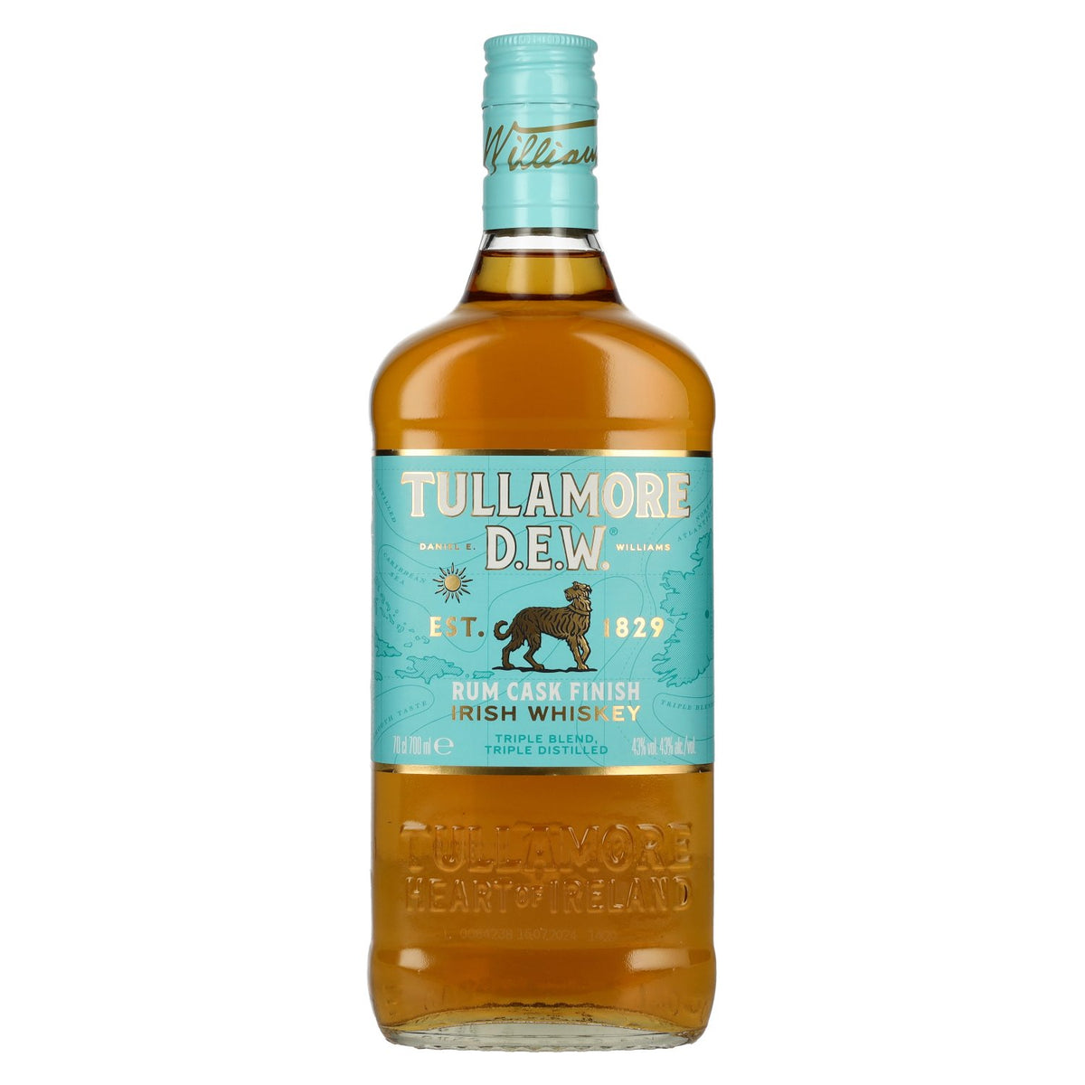 Tullamore D.E.W. Irish Whiskey RUM CASK FINISH 43 % vol. 0,7 l