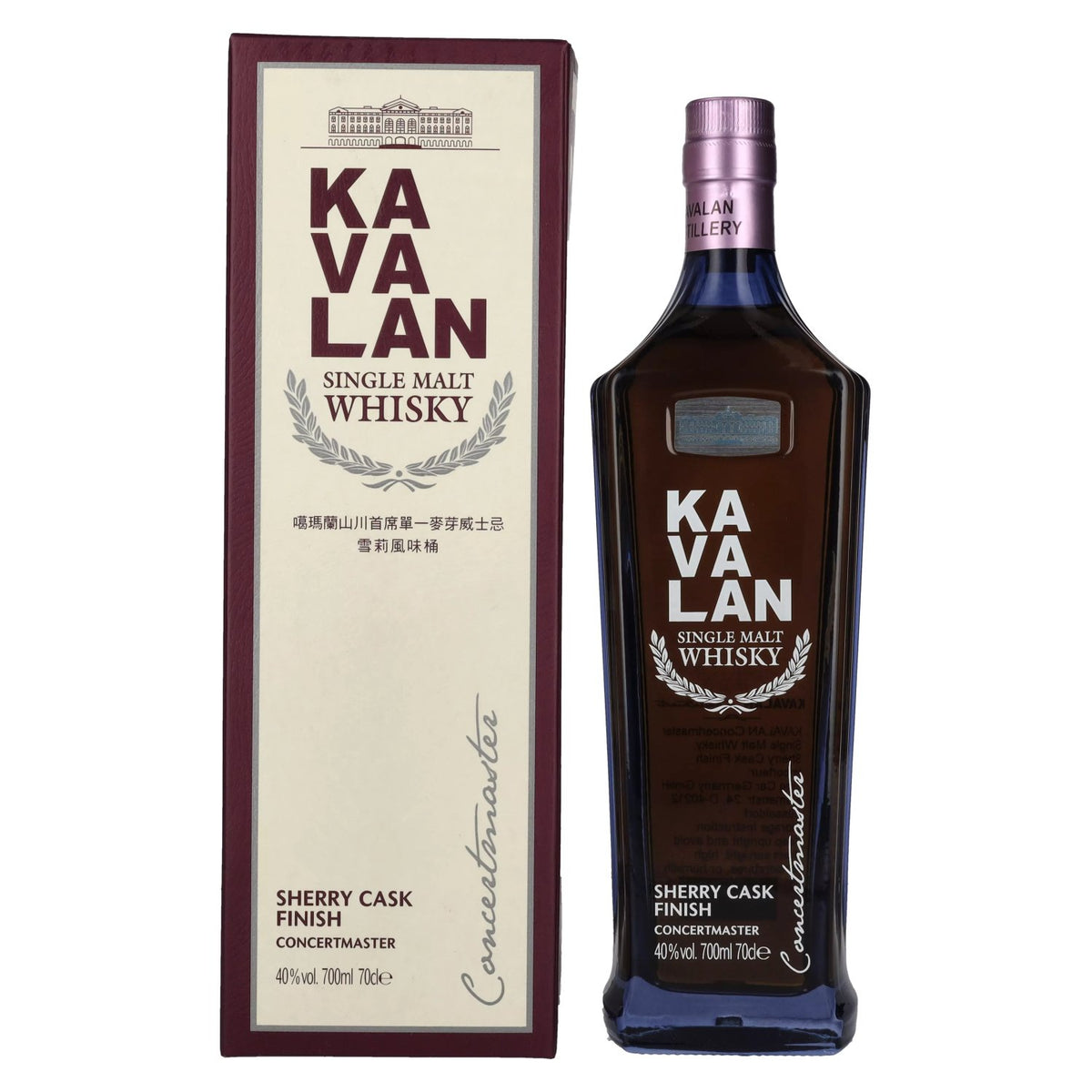 Kavalan CONCERTMASTER Sherry Cask Finish Single Malt Whisky 40% Vol. 0,7l in Geschenkbox