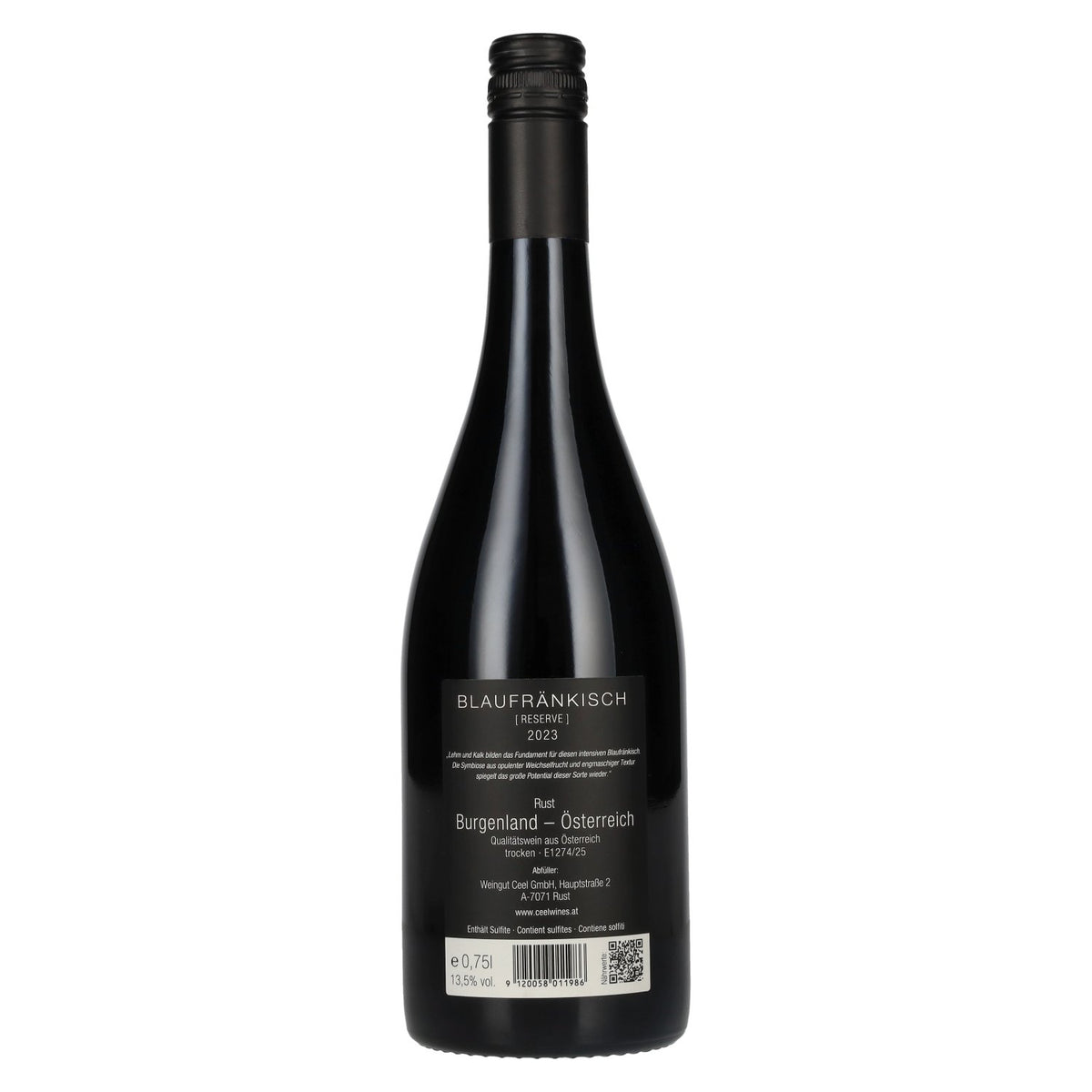 Ceel Blaufränkisch Réserve 2023 13,5 % vol. 0,75 l