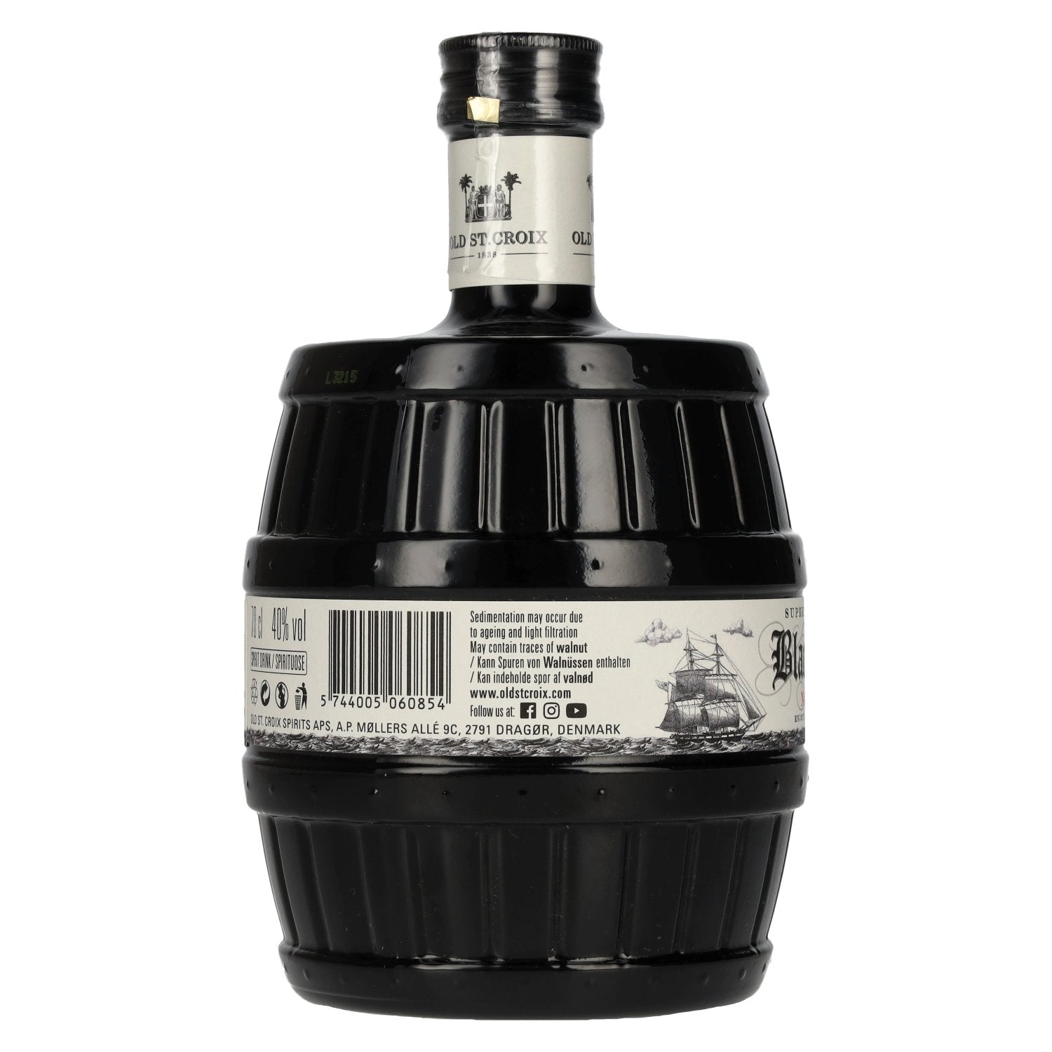Old St. Croix A.H. Riise Black Barrel NAVY SPICED Spirit Drink 40% Vol. 0,7l