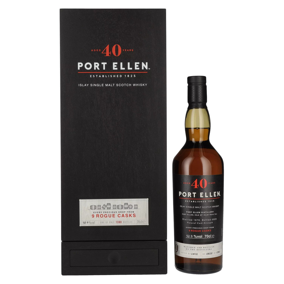 Port Ellen 40 Years Old 1979/2020 9 Rogue Casks 50,9% Vol. 0,7l in Geschenkbox