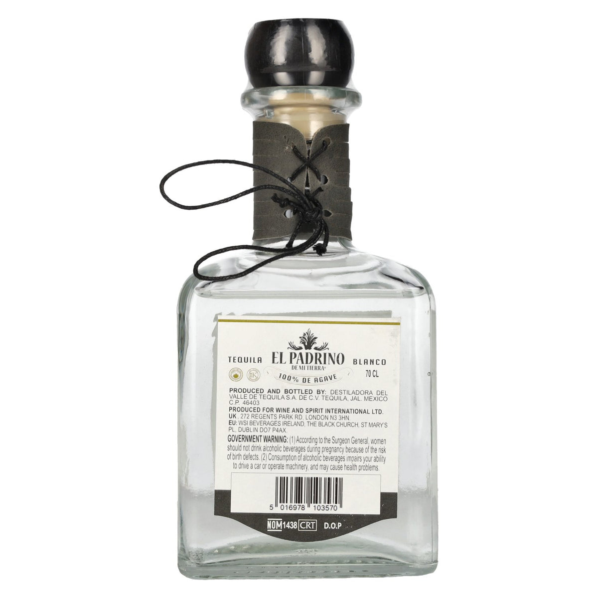 El Padrino Tequila BLANCO 100% Pure Agave 40% ABV 0.7l
