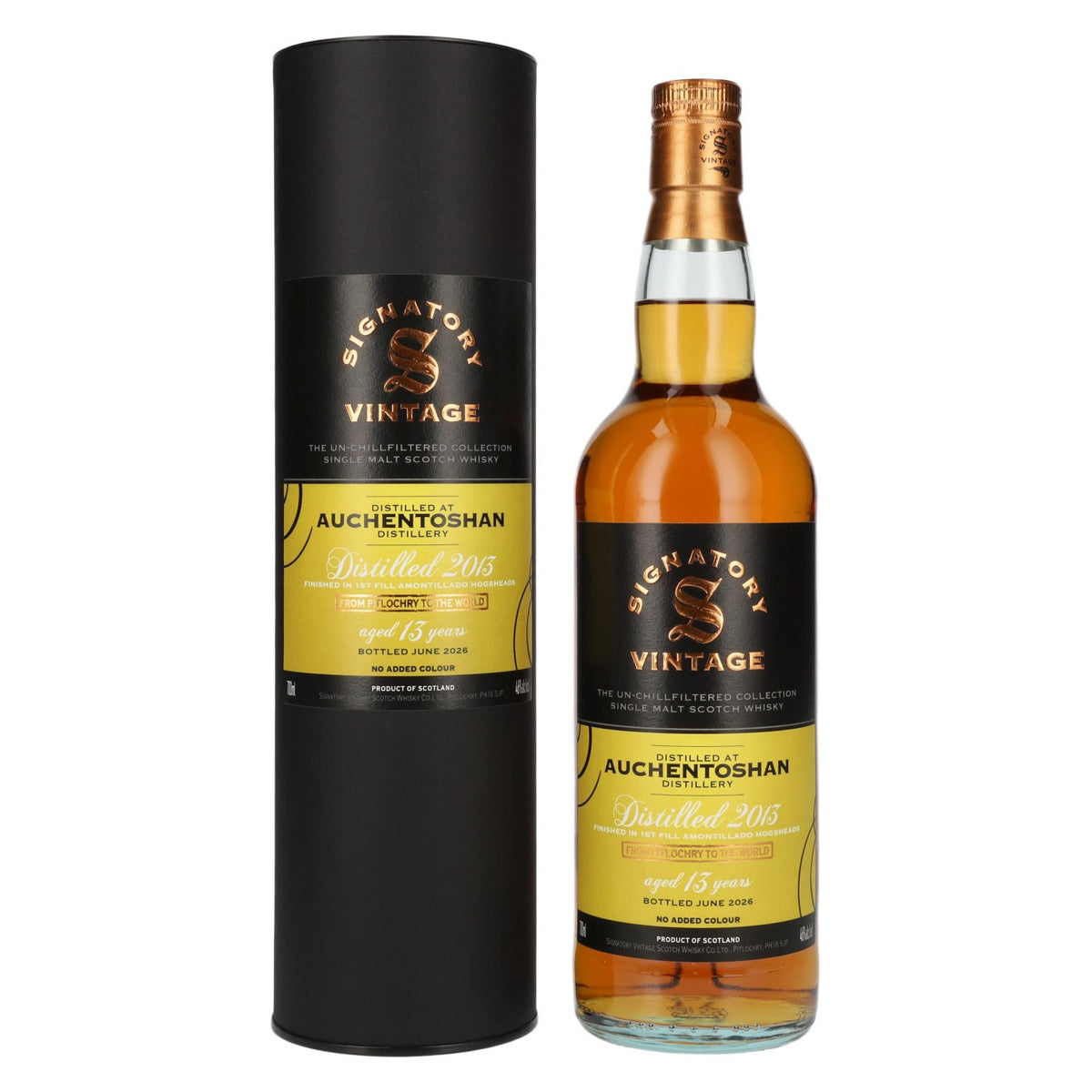 Signatory Vintage Auchentoshan 13 Years Old The Un-Chillfiltered 2013 46% vol. 0.7 l in a gift box