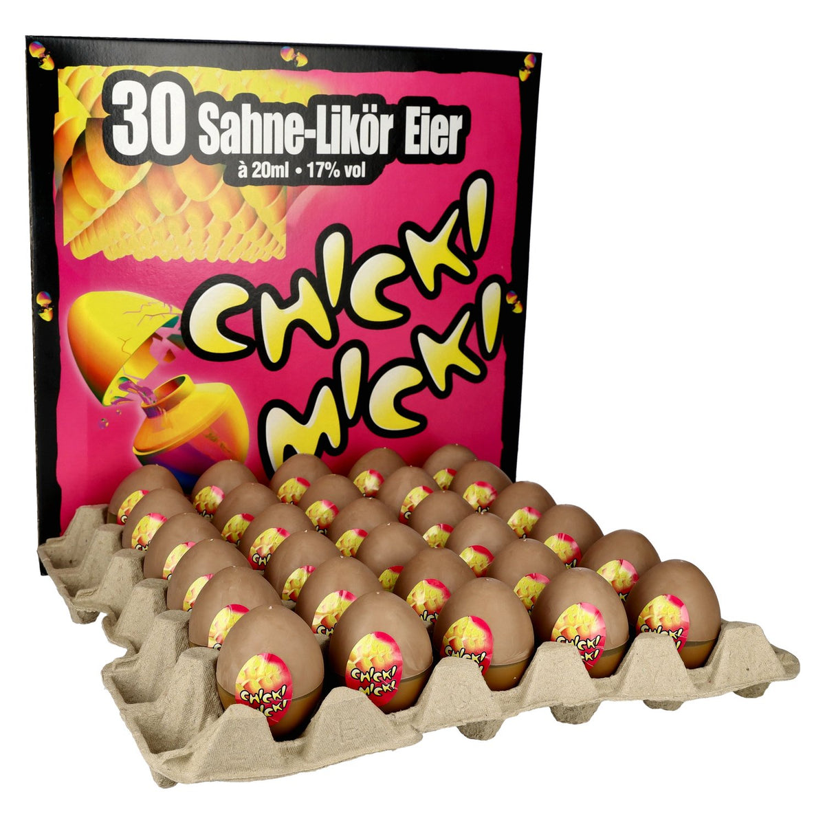 Chicki Micki roomlikeur eieren 17% vol. 30x0.02l PET