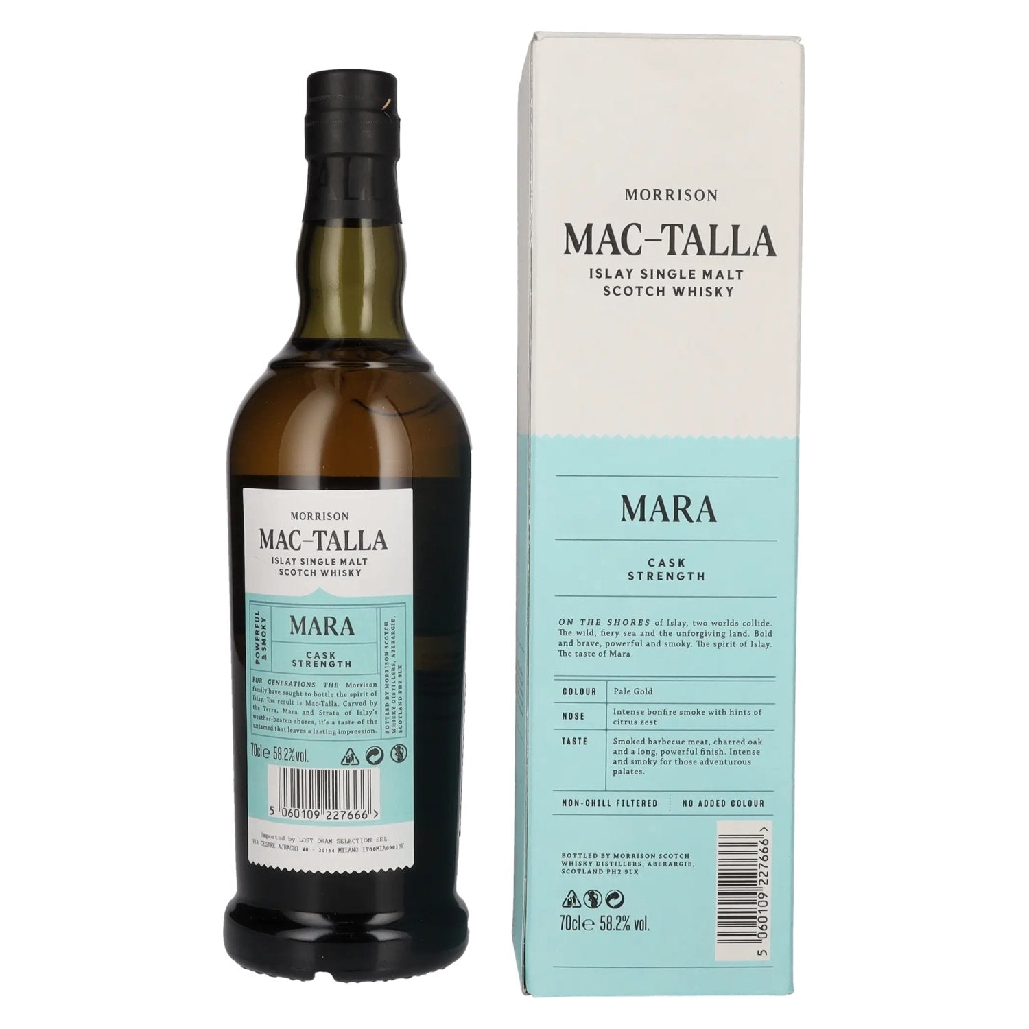 Mac-Talla Morrison MARA Cask Strength Islay Single Malt Scotch Whisky 58,2% Vol. 0,7l en coffret cadeau