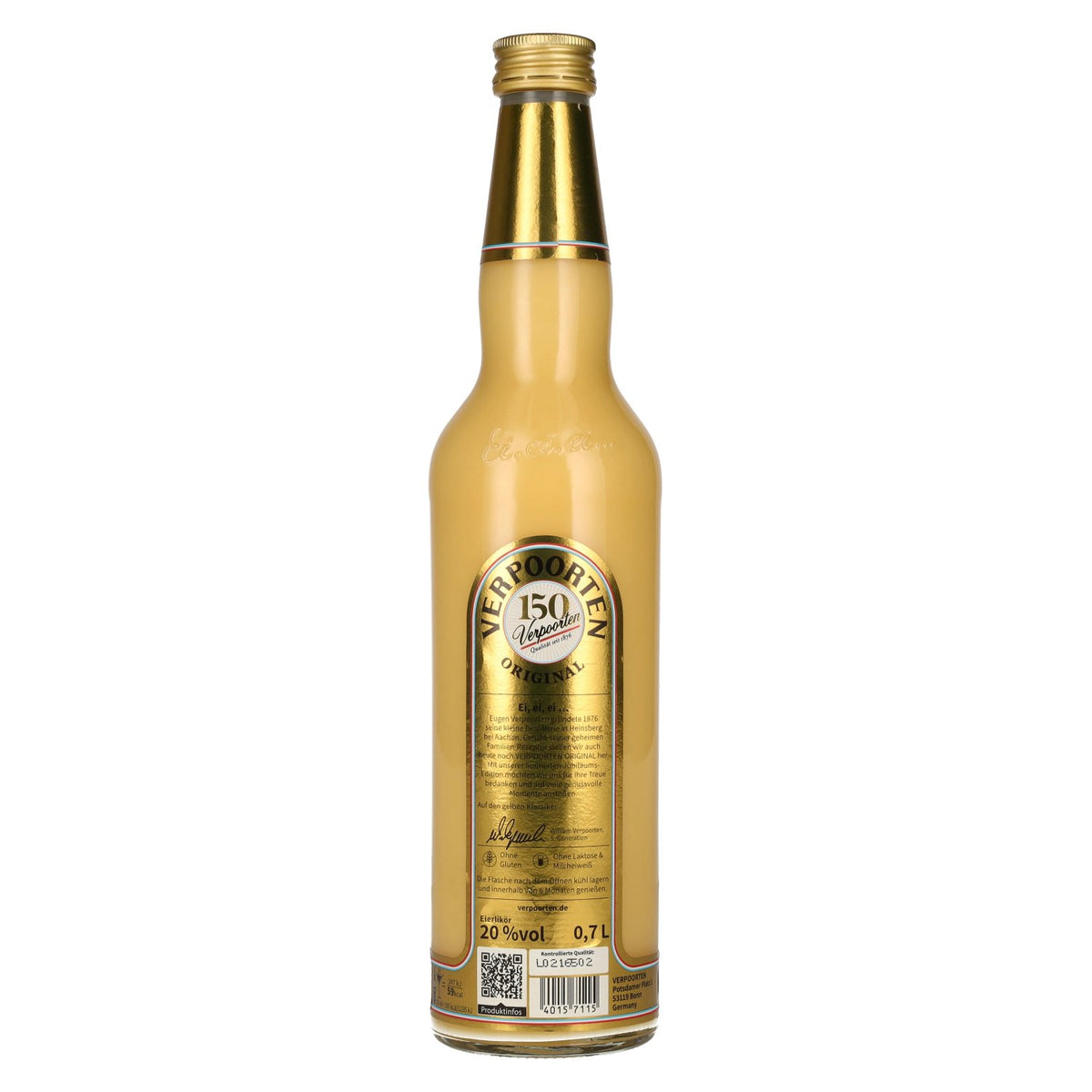 Liqueur aux œufs Verpoorten Original, 20 % vol., 0,7 l