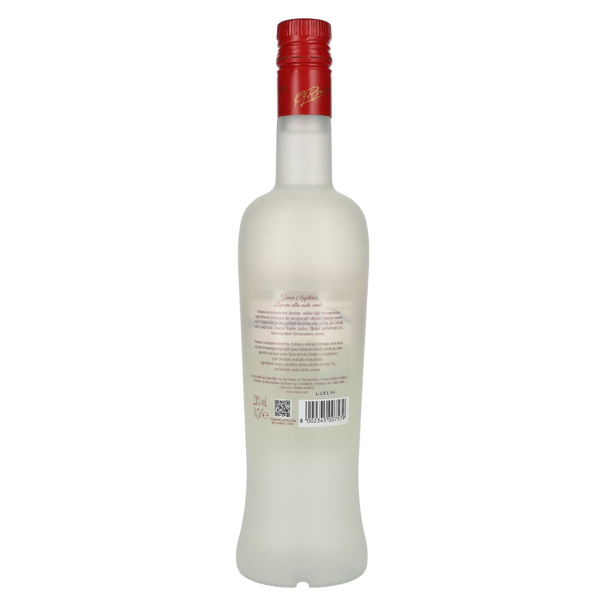 Liqueur de pomme verte Roner Pommé, 21 % vol., 0,7 l