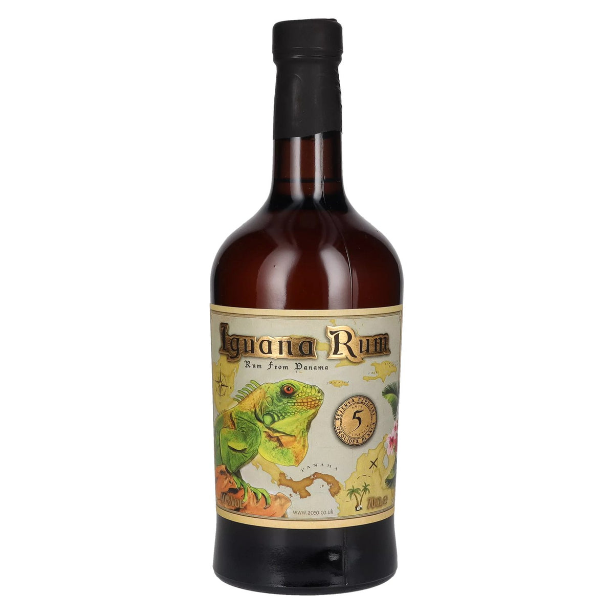 Iguana 5-Year-Old Rum from Panama, 40% ABV, 0.7l