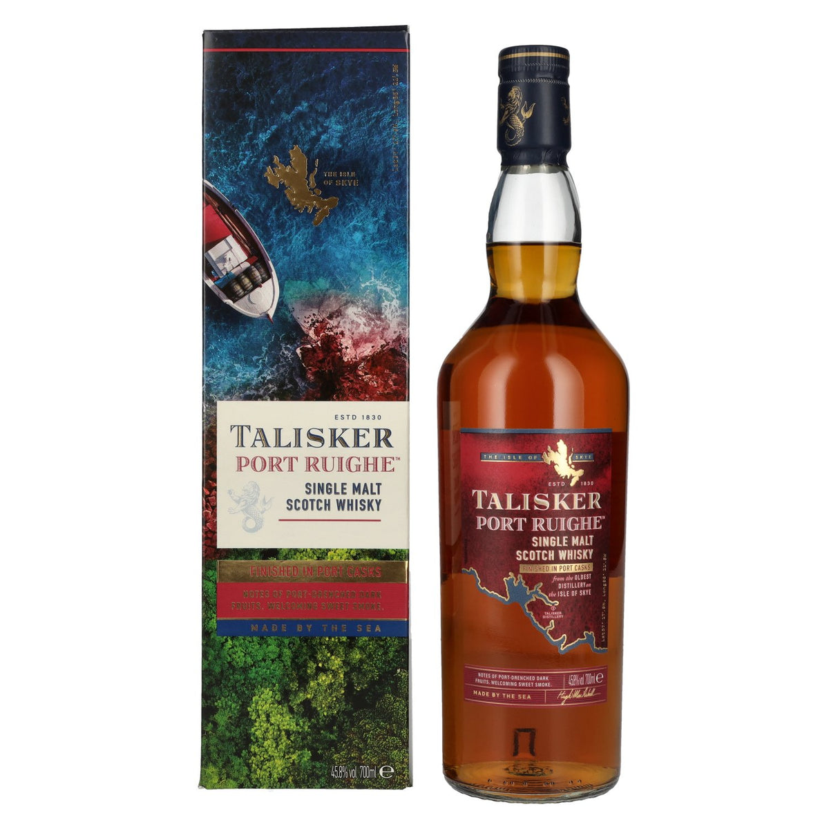 Whisky single malt écossais Talisker PORT RUIGHE 45,8 % vol., 0,7 l, dans un coffret cadeau