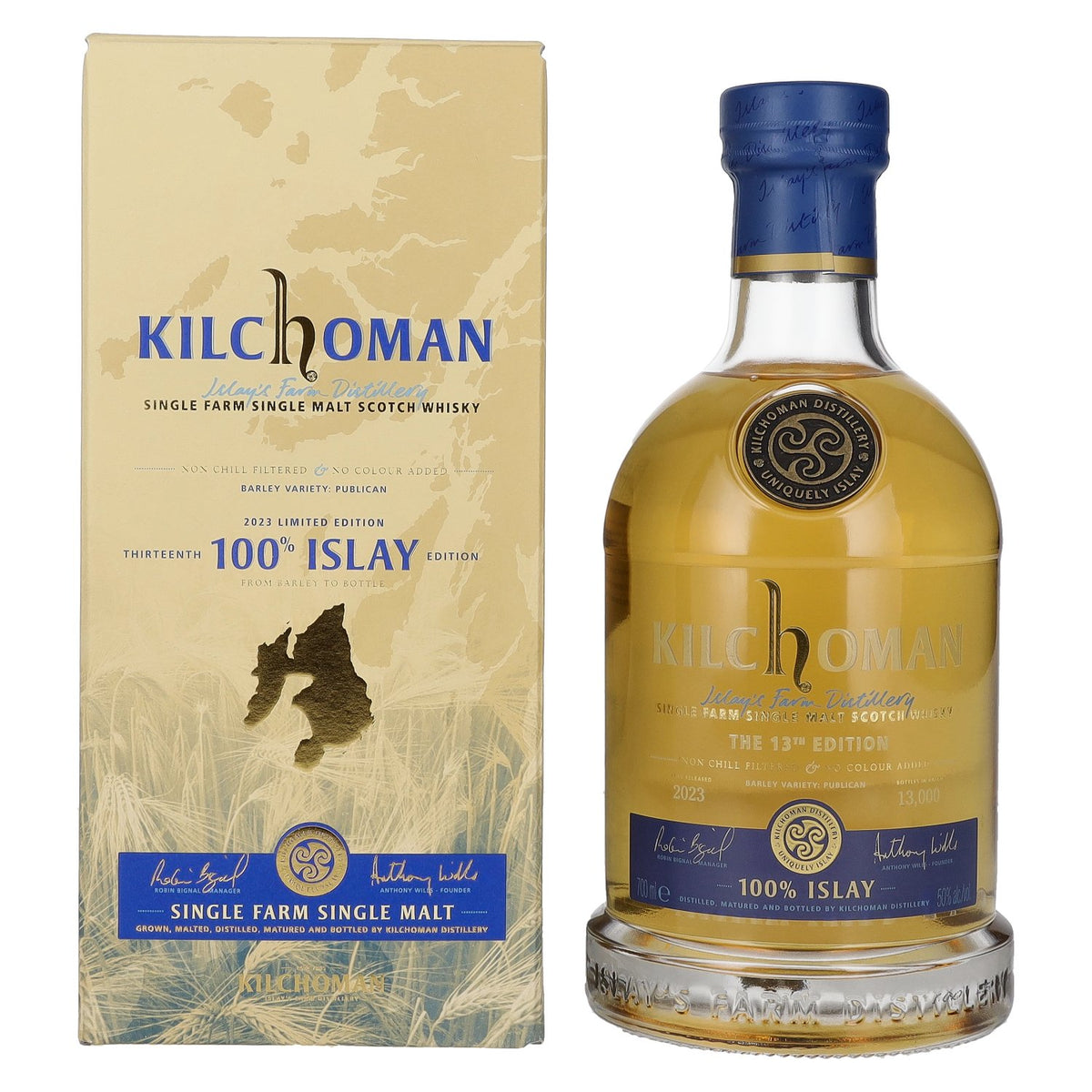 Kilchoman 100% Islay The 13th Edition 2023 50% ABV 0.7l in a gift box