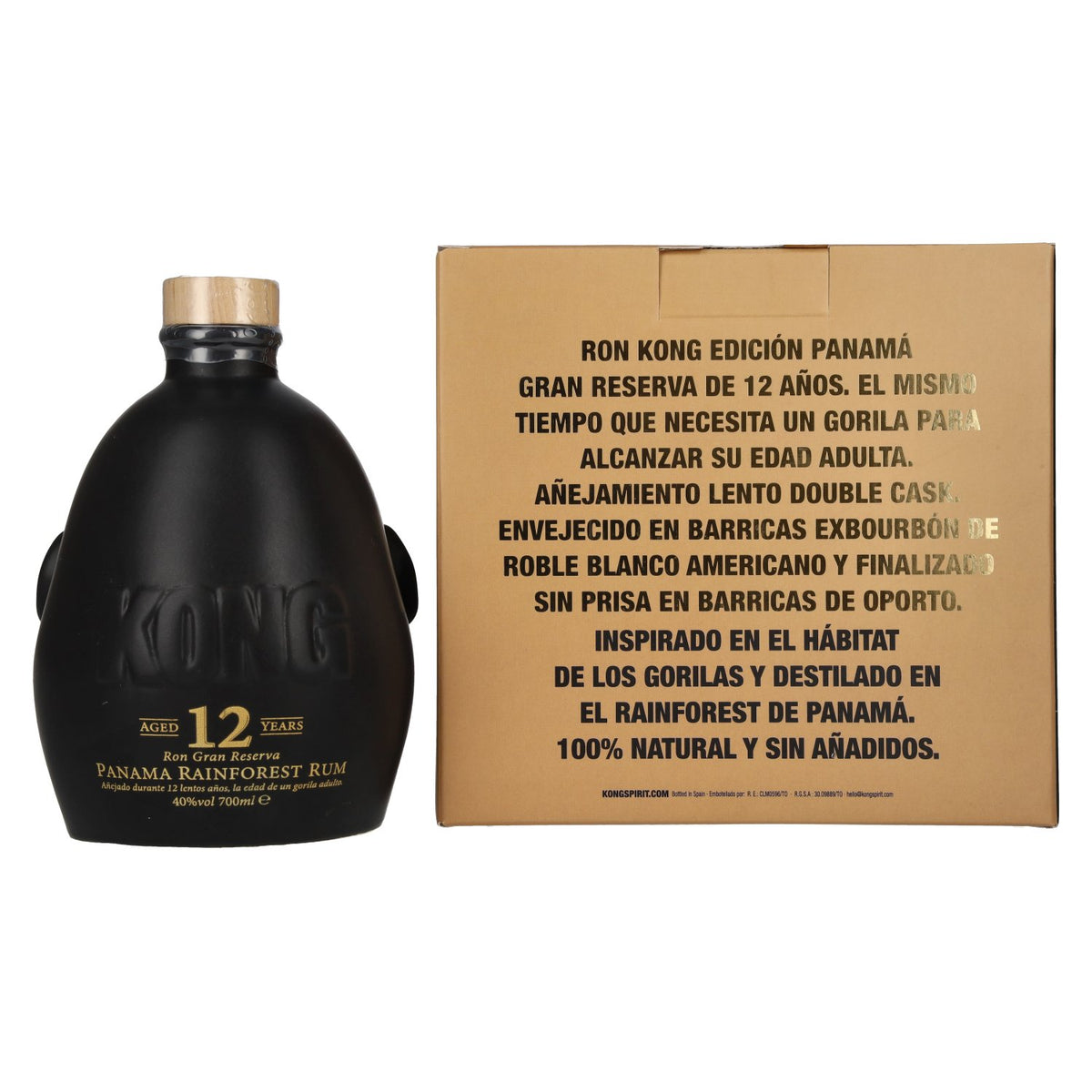 Kong 12 Years Old Rainforest Spiced Rum 40% Vol. 0,7l in Geschenkbox