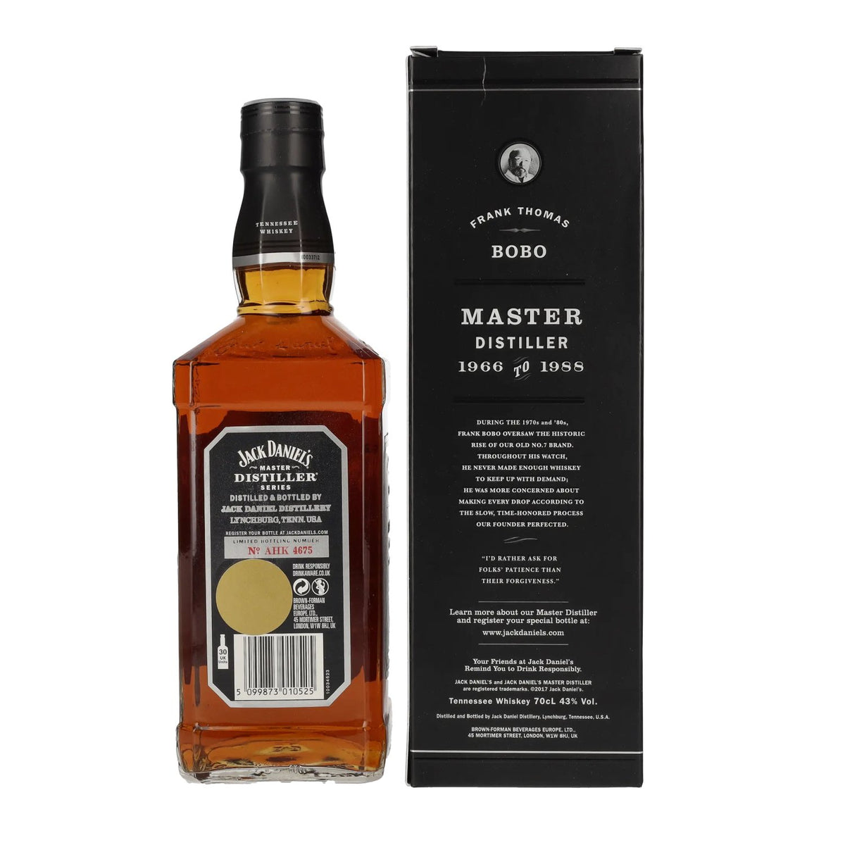 Jack Daniel's MASTER DISTILLER Series No. 5 Limited Edition 43% Vol. 0,7l in Geschenkbox