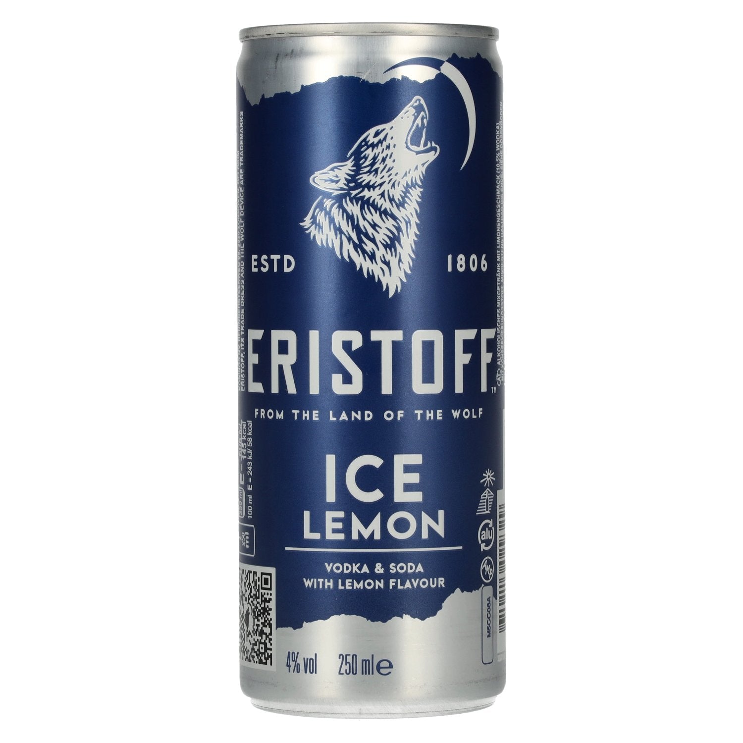 Eristoff Ice Lemon 4% vol. 0,25l canette consignée