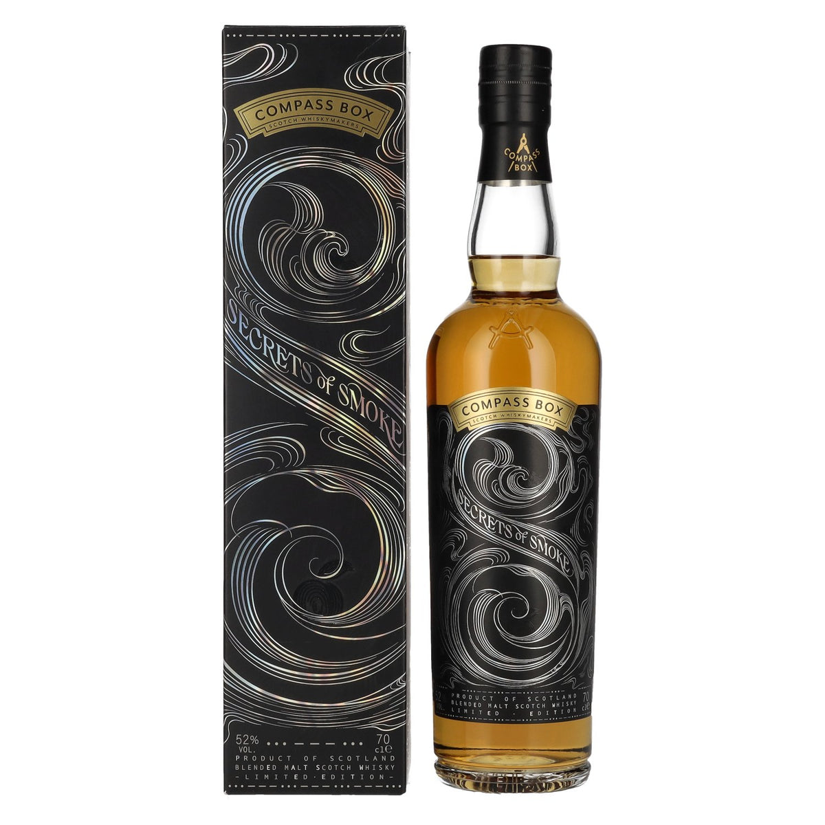 Compass Box SECRETS OF SMOKE Blended Malt Scotch Whisky 52% Vol. 0,7l in Geschenkbox