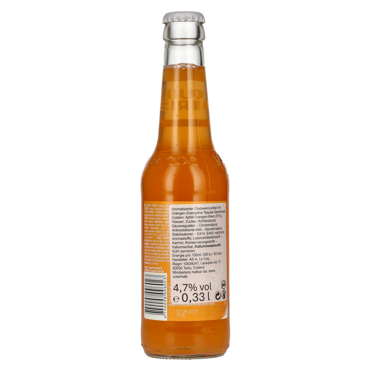 Le Coq T-QUILA SUNRISE 4,7 % vol. 0,33 l
