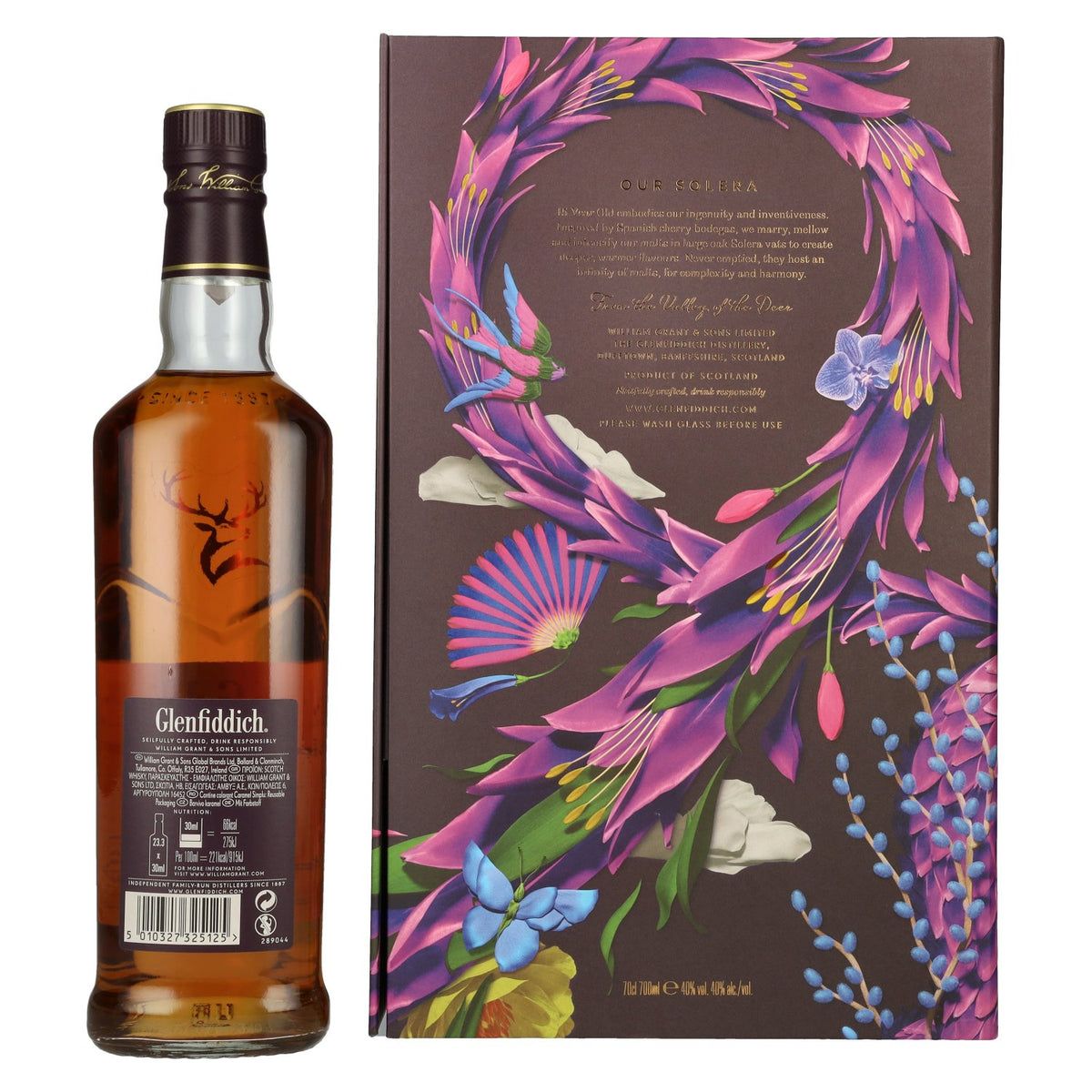 Glenfiddich 15 OUR SOLERA Single Malt Scotch Whisky 40% Vol. 0,7l in gift box with 2 glasses