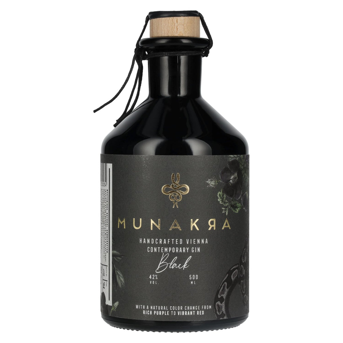 Munakra Handcrafted Vienna Contemporary Gin Noir 42 % vol. 0,5 l