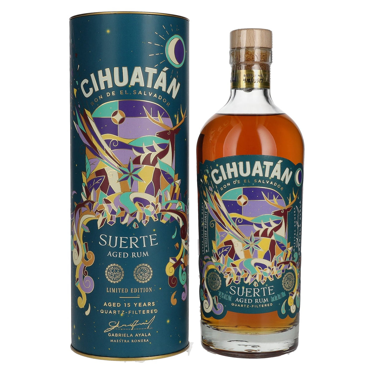 Cihuatán SUERTE Rum El Salvador Limited Edition 2023 44,2% Vol. 0,7l in gift box