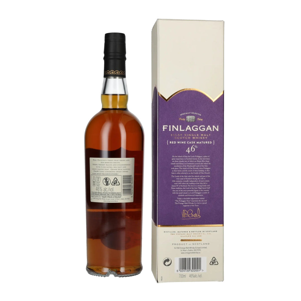 Finlaggan RED WINE CASK MATURED Islay Single Malt Whisky 46% vol. 0,7 l in geschenkverpakking