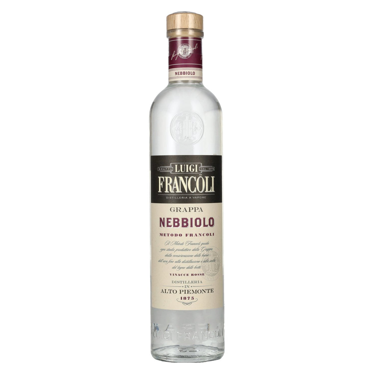 Luigi Francoli Grappa di Nebbiolo 41,5% Vol. 0,7l