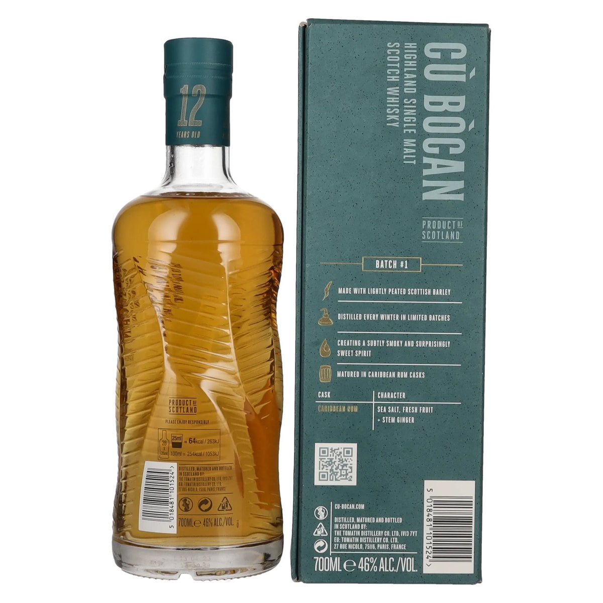 Tomatin 12 Years Old CÙ BÒCAN Highland Single Malt Batch 1 46% Vol. 0,7l in Geschenkbox