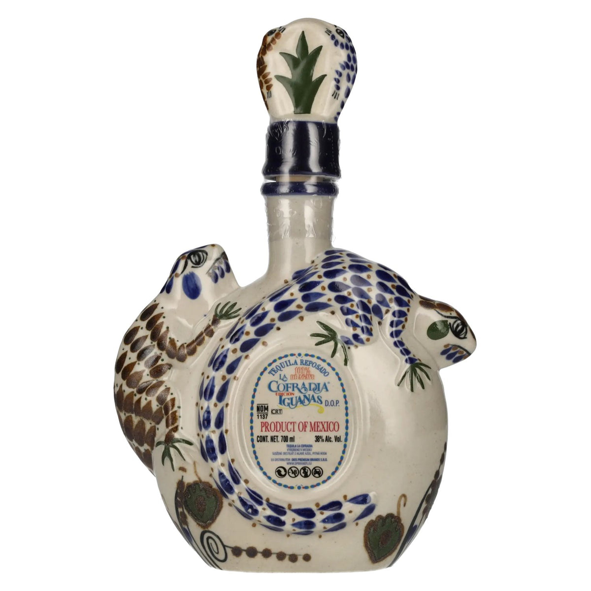 La Cofradia Tequila Reposado 100% Agave IGUANAS Edition 38% ABV 0.7l