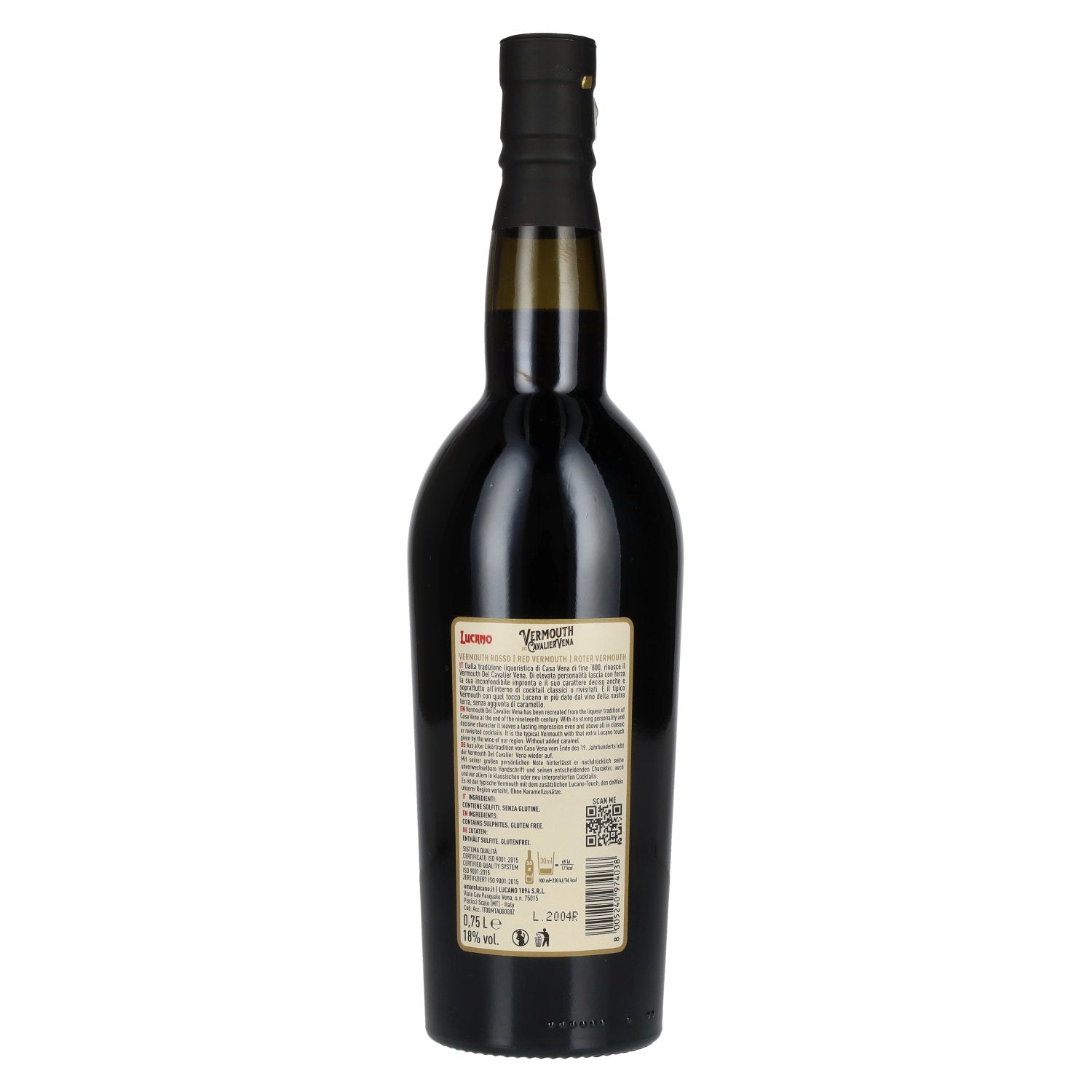 Lucano Vermouth Del Cavalier Vena 18% ABV 0.75l