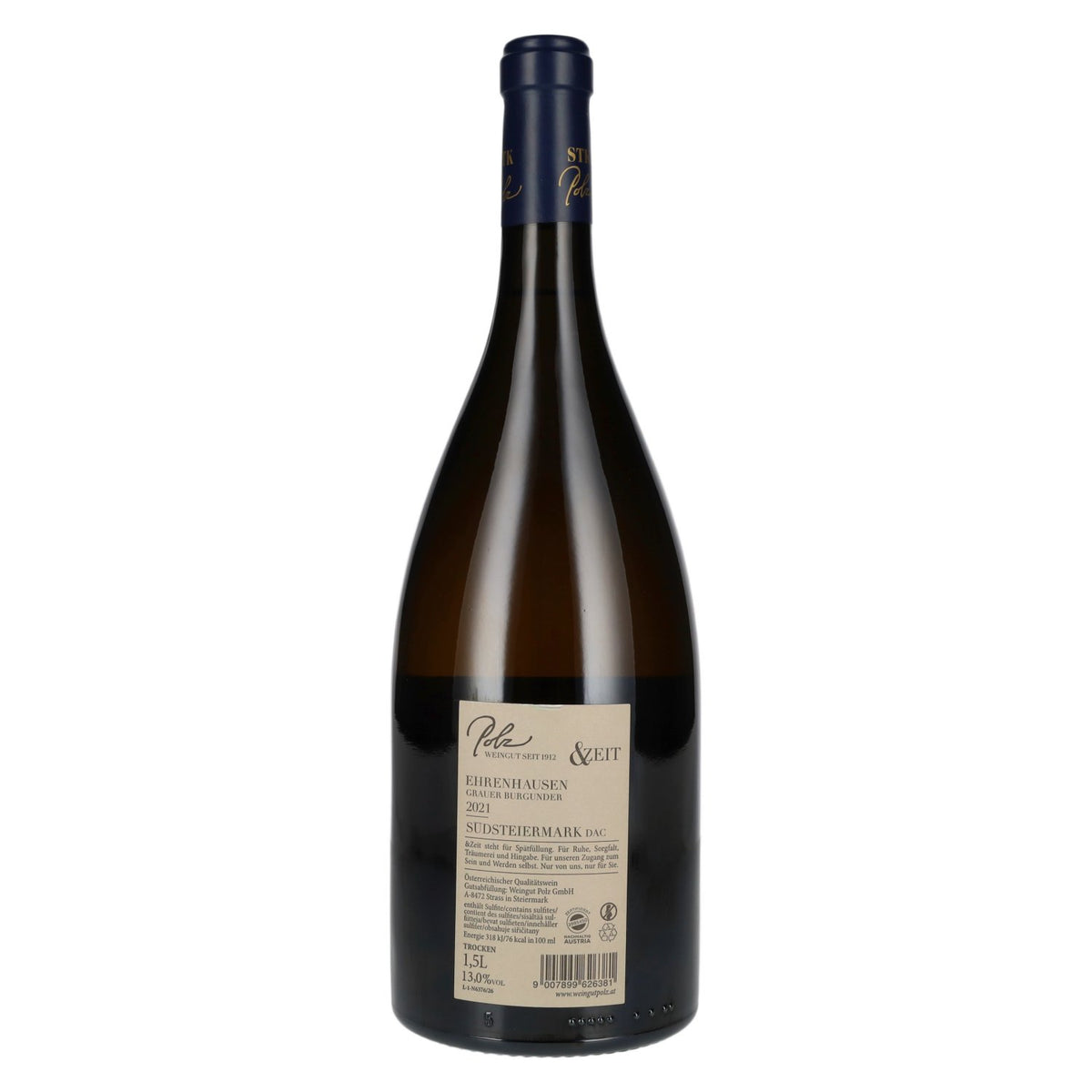 Polz Grauburgunder Ehrenhausen & Zeit Südsteiermark DAC 2021 13% Vol. 1,5l in Geschenkbox