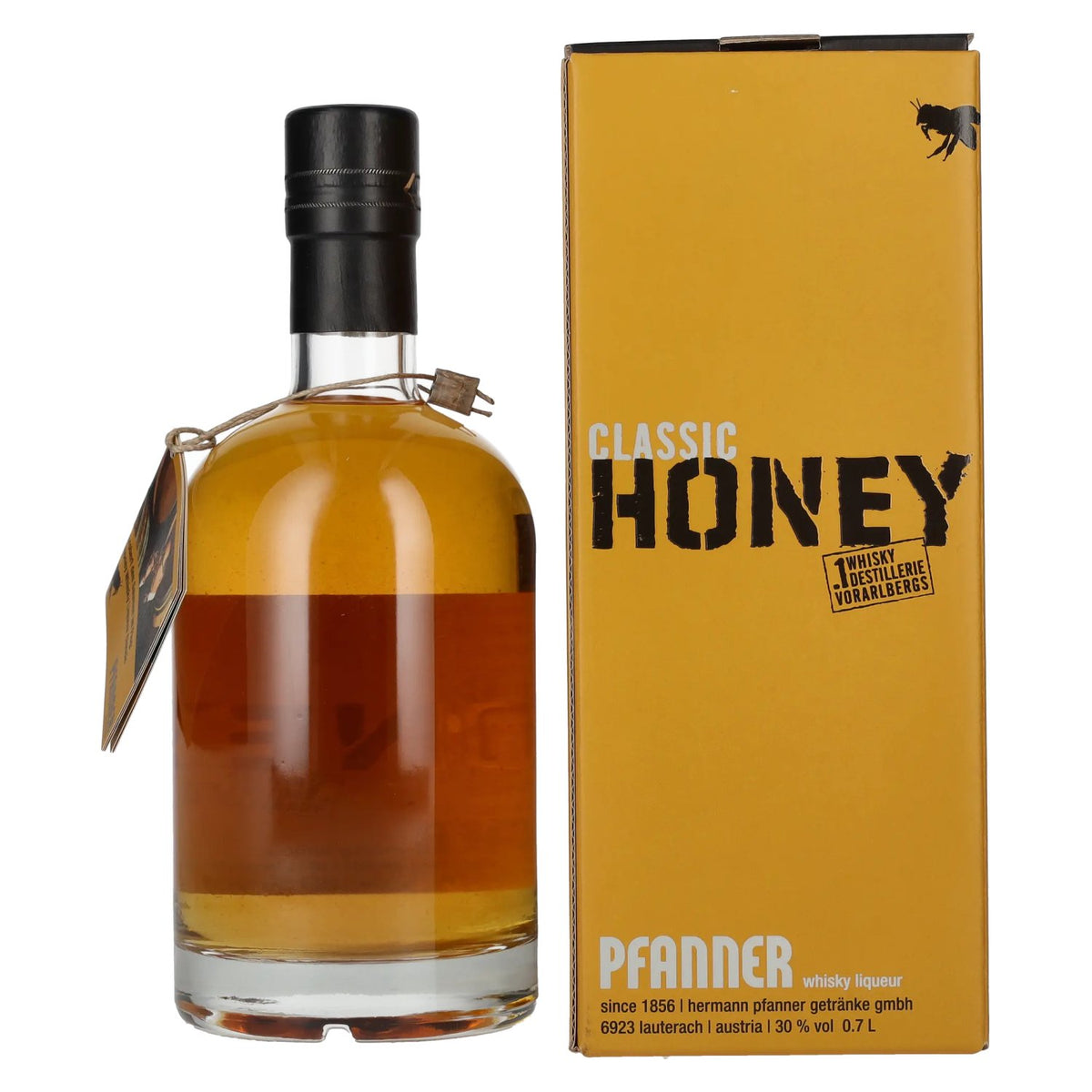 Liqueur de whisky Pfanner Classic HONEY 30 % vol., 0,7 l, dans un coffret cadeau