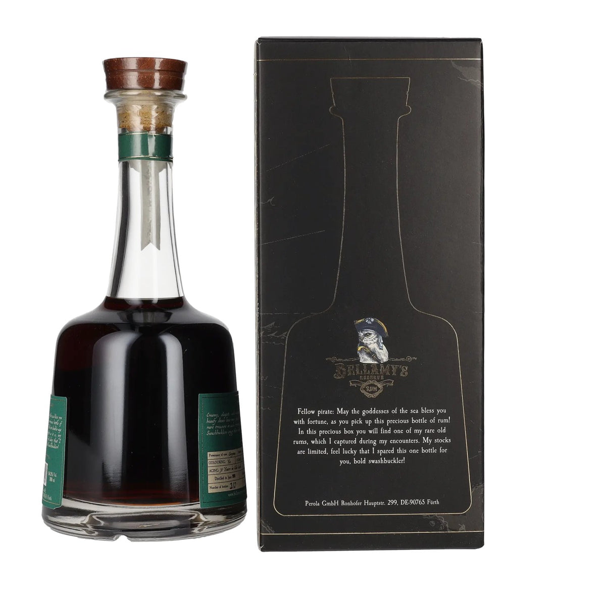 Bellamy's Reserve Rum Guyana Enmore 1991 54,3% Vol. 0,7l in gift box
