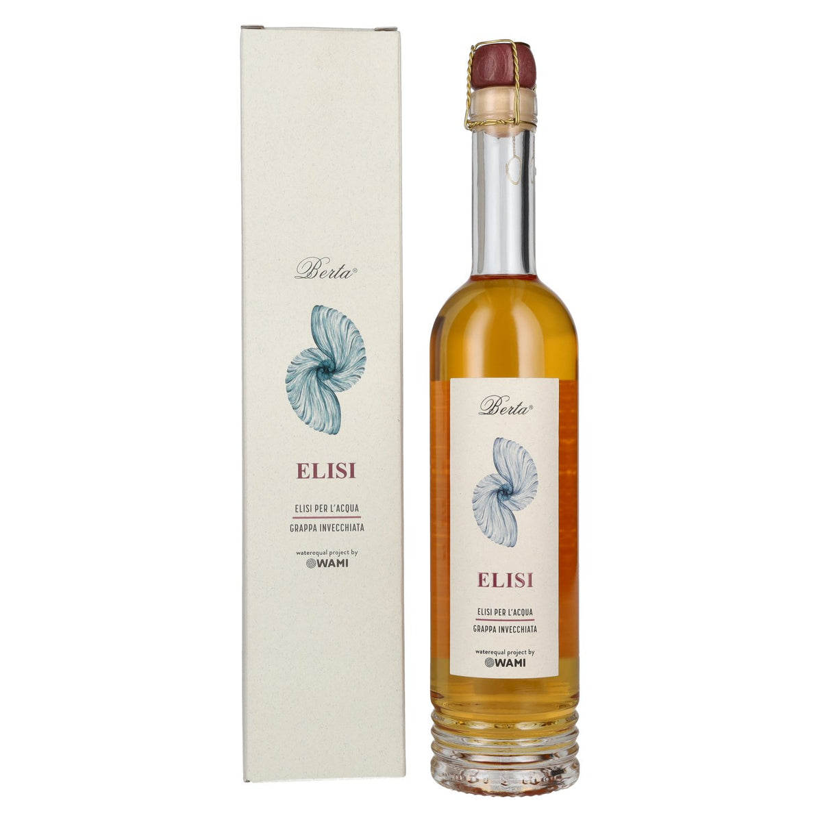 Berta Grappa Elisi per L'Acqua Grappa Invecchiata 43% Vol. 0,5l in Geschenkbox