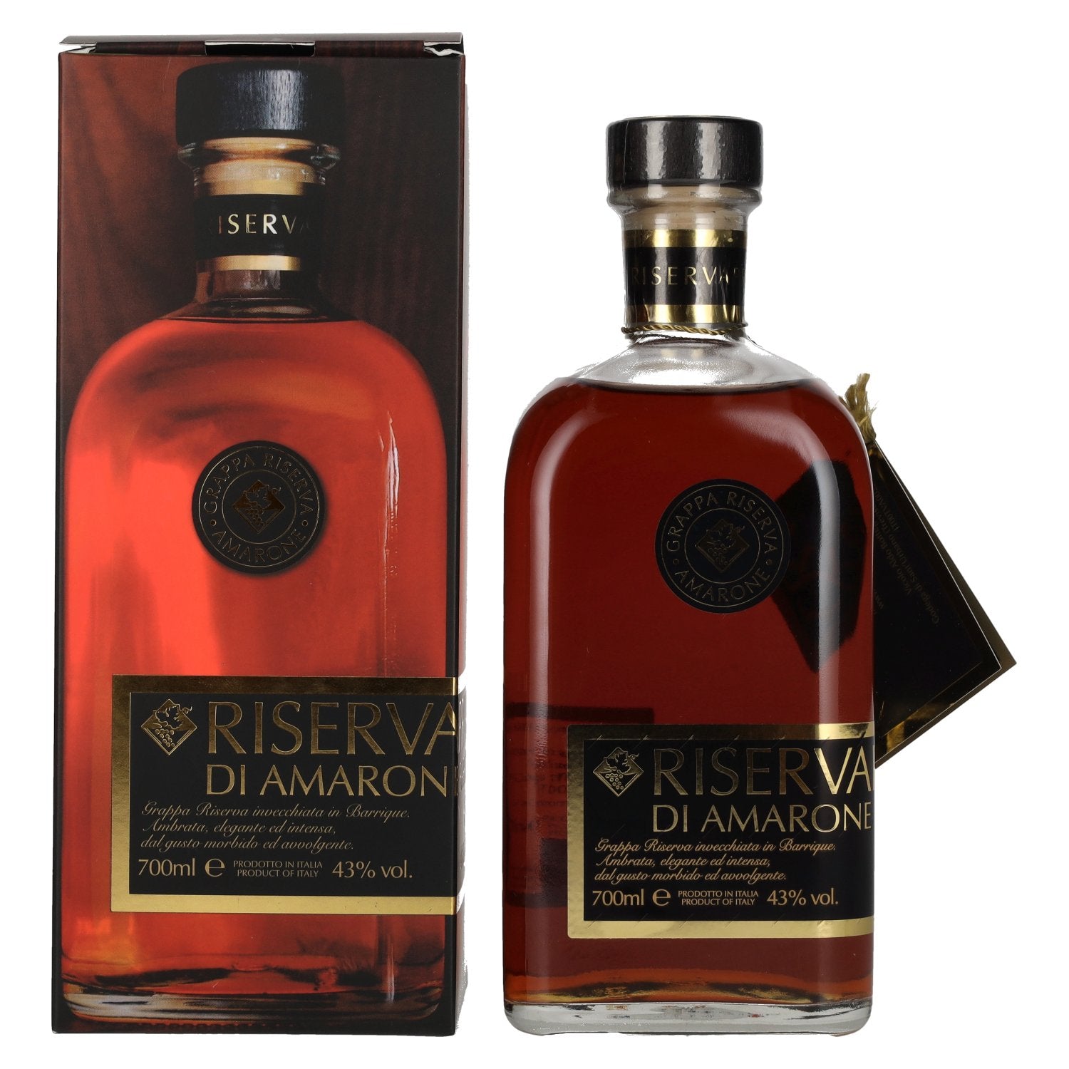Bottega Grappa Riserva Privata di Amarone Barricata 43% Vol. 0,7l in gift box