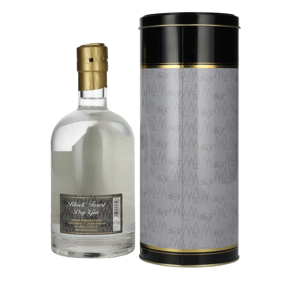 Black Forest Dry Gin 47% Vol. 0,7l in Blikdoos