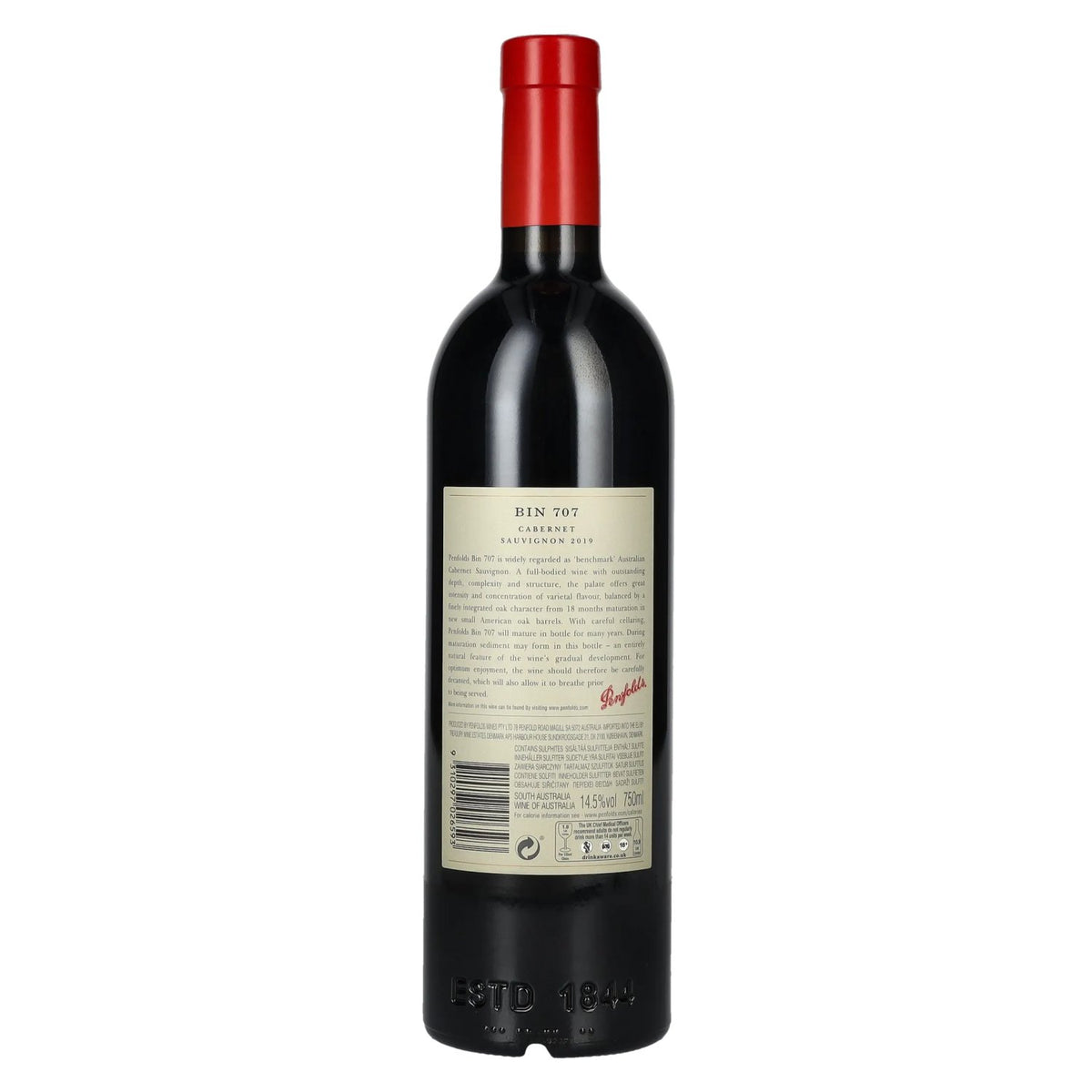 Penfolds BIN 707 Cabernet Sauvignon 2019 14,5% vol. 0,75 l