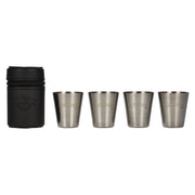 Jack Daniel's Shot Cups in kunstlederen tasje