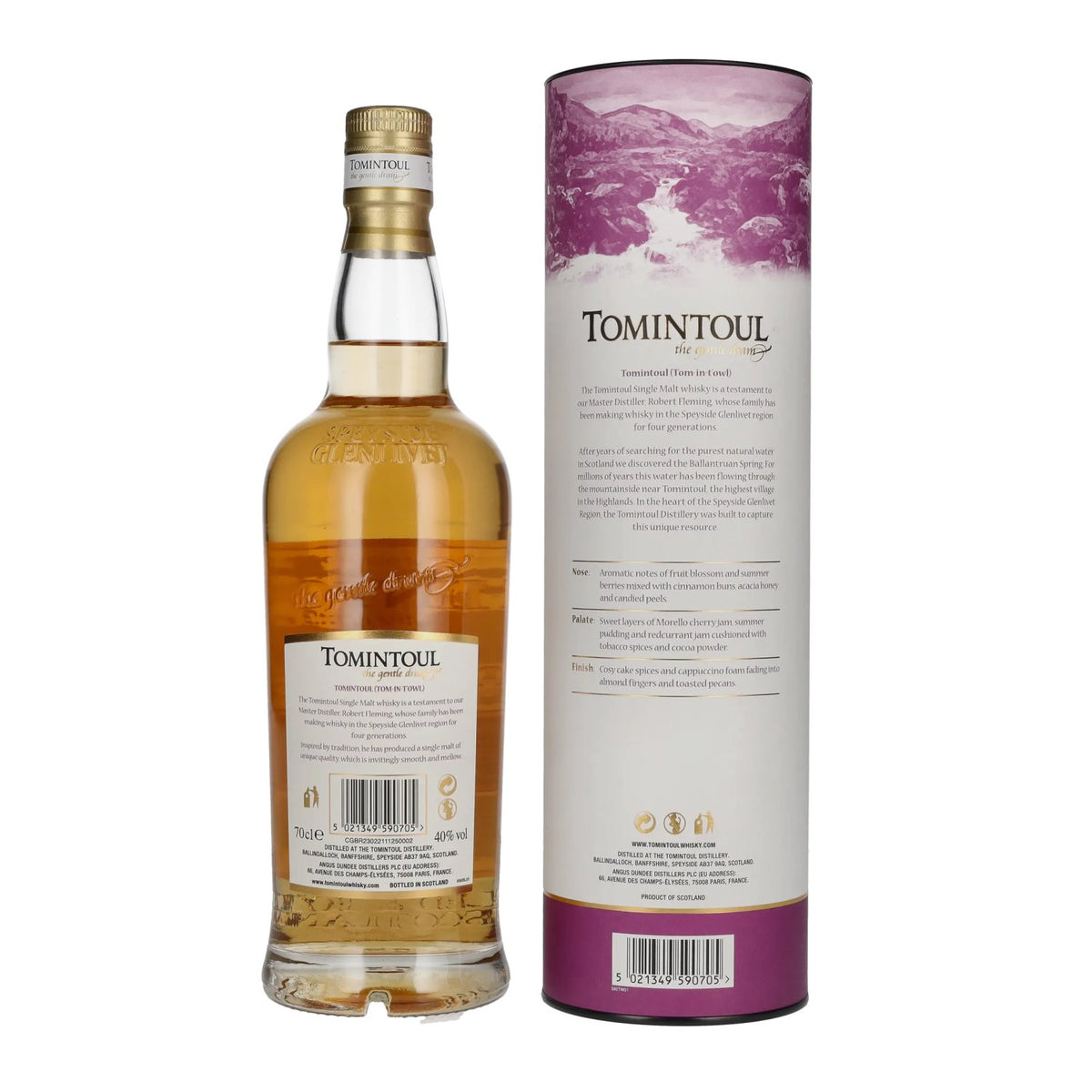 Tomintoul Small Batch Merlot Wine Cask Finish 40% vol. 0,7 l in geschenkverpakking