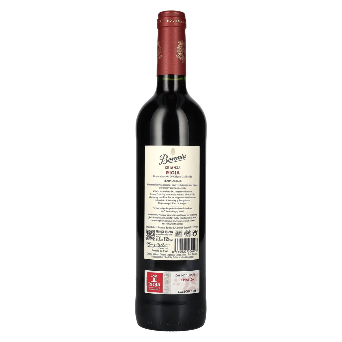 Beronia Crianza Rioja 2018 13,5% Vol. 0,75l