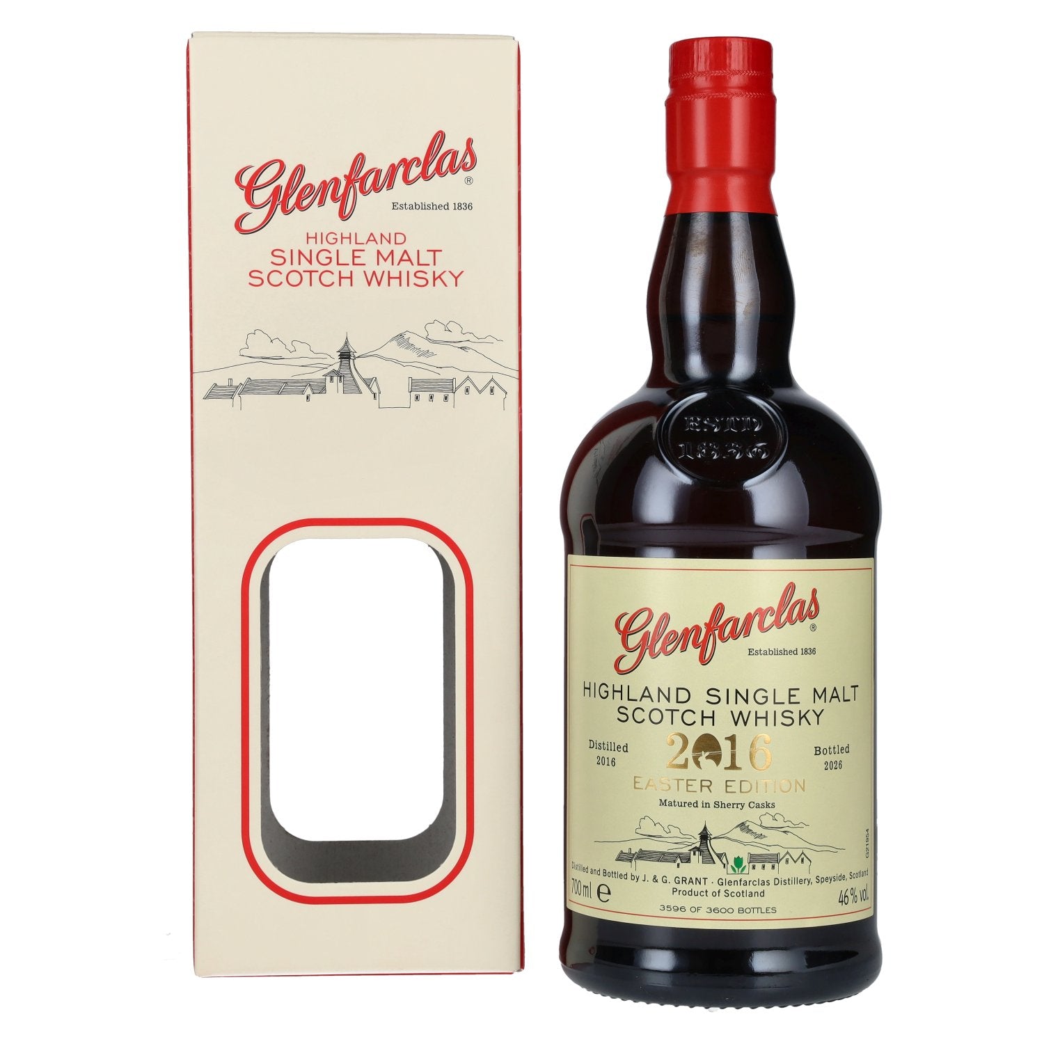Glenfarclas EASTER EDITION Highland Single Malt Scotch Whisky 2016 46% Vol. 0,7l in geschenkverpakking