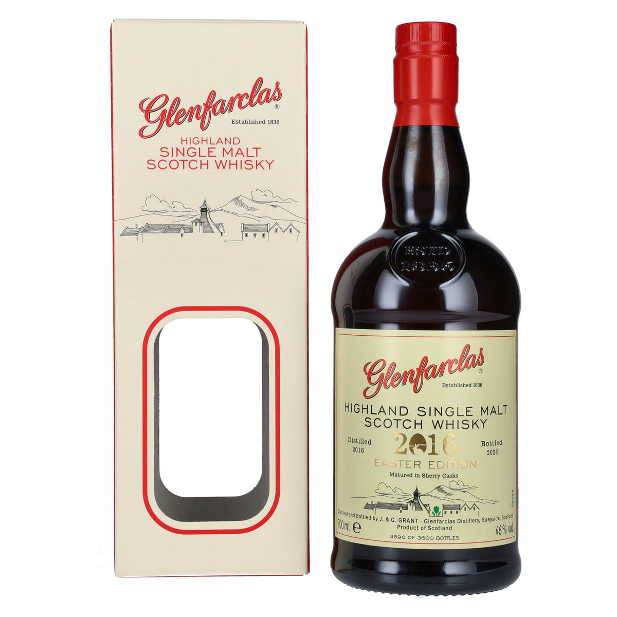Glenfarclas EASTER EDITION Highland Single Malt Scotch Whisky 2016 46% Vol. 0,7l en coffret cadeau