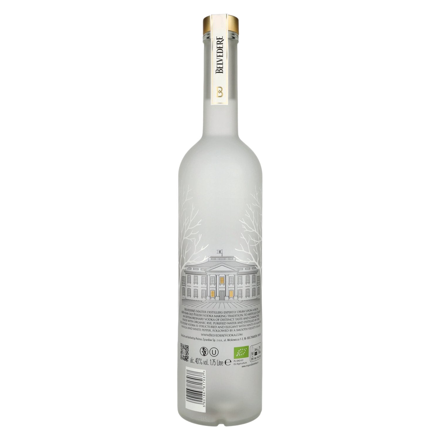 Belvedere Organic Vodka 40% vol. 1,75 l + LED-lichtsticker