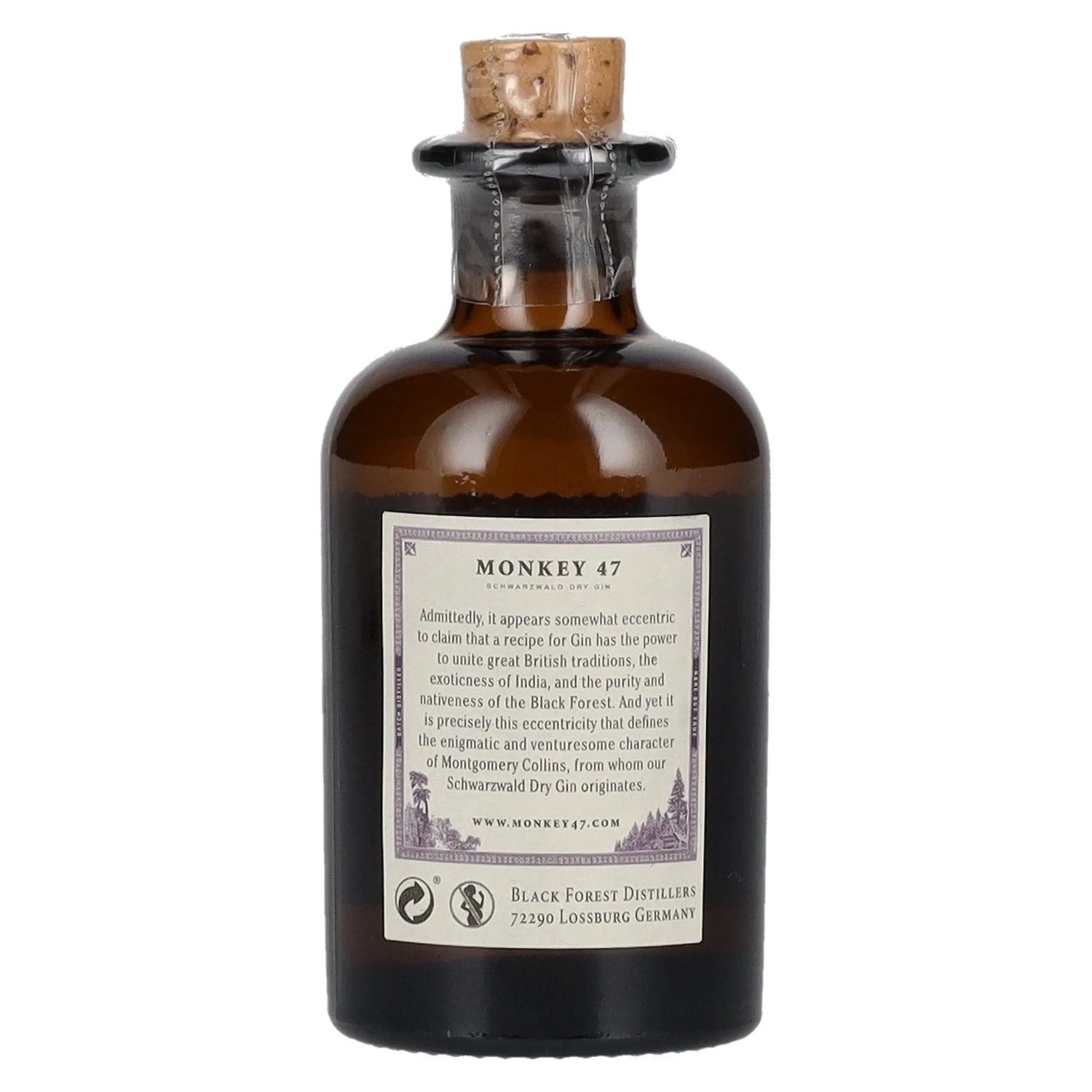 Monkey 47 Black Forest Dry Gin 47% Vol. 0,05l