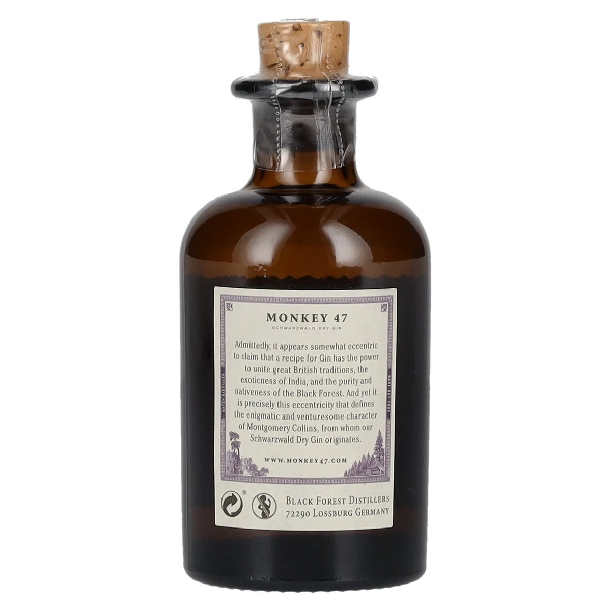Monkey 47 Schwarzwald Dry Gin 47% vol. 0,05 l