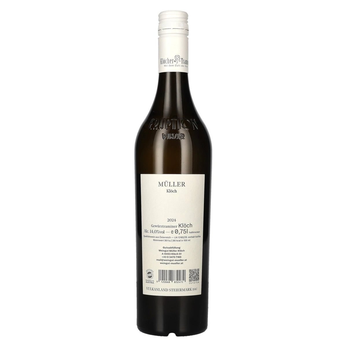 Müller Klöch Gewürztraminer Klöch Vulkanland Styria DAC 2024 14% vol. 0.75 l