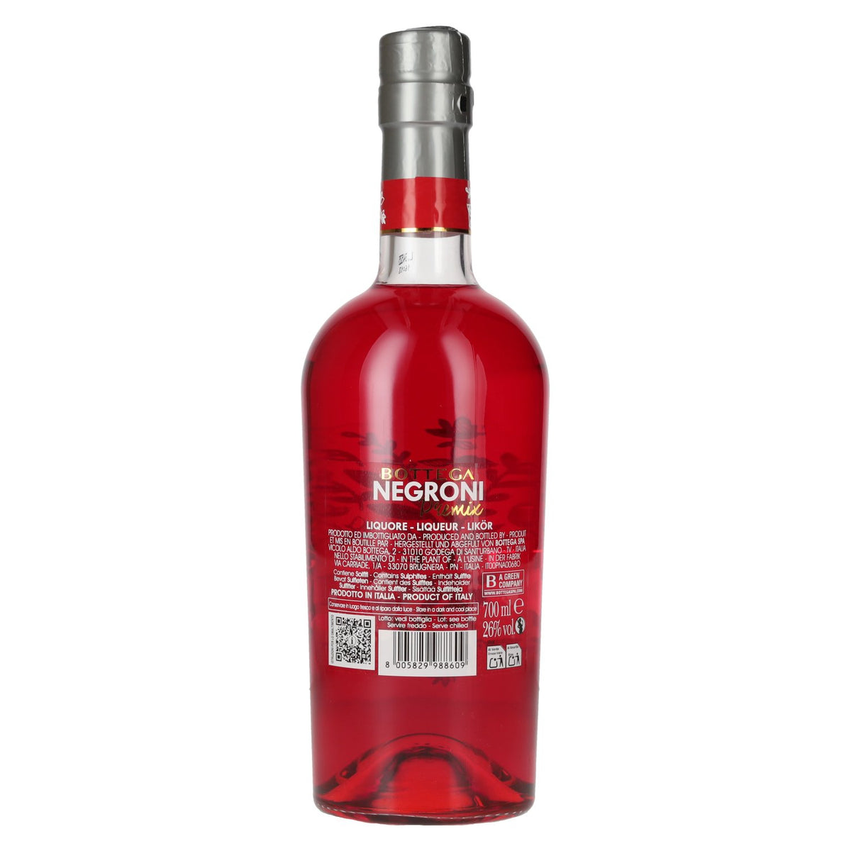Bottega NEGRONI Premix 26 % vol. 0,7 l