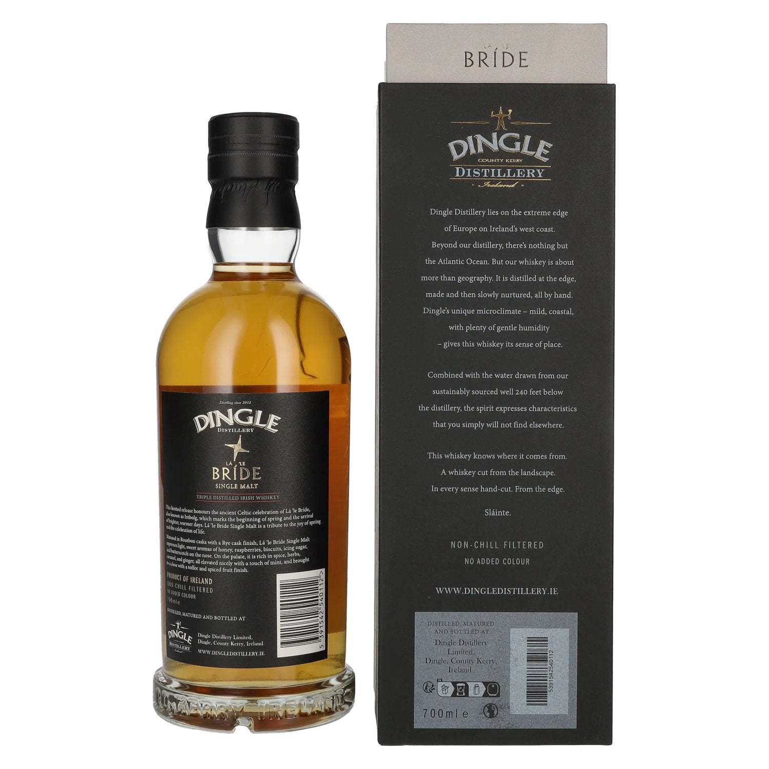 Dingle LÁ 'LE BRÍDE Single Malt Irish Whiskey Triple Distilled 50,5% Vol. 0,7l in geschenkverpakking