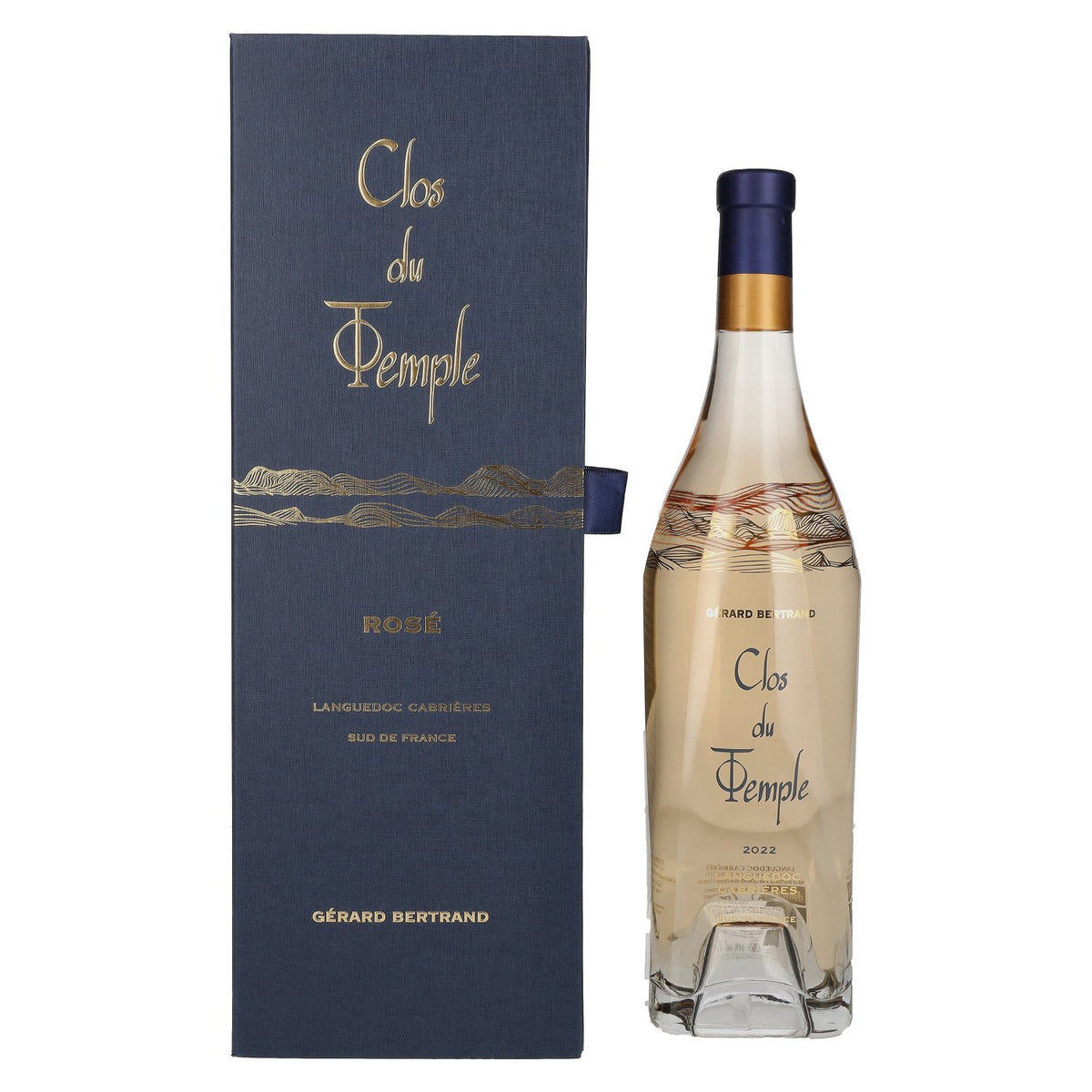 Gérard Bertrand Clos du Temple Rosé 2022 14 % vol. 0,75 l dans un coffret cadeau